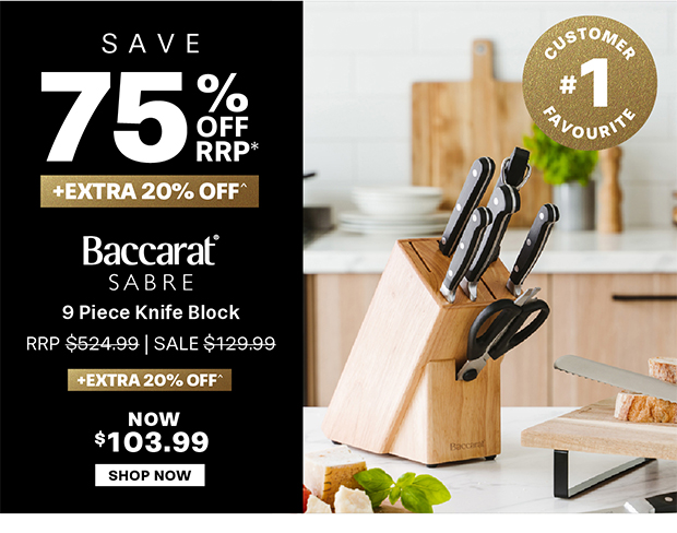 Baccarat SABRE 9 Piece Knife Block