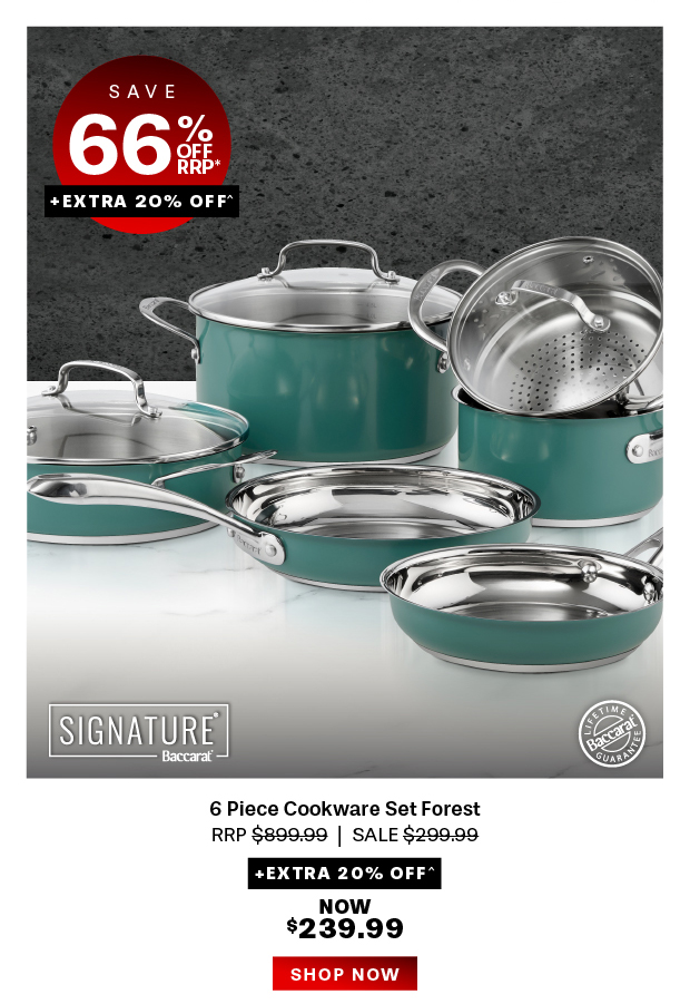 Baccarat SIGNATURE 6 Piece Cookware Set Forest