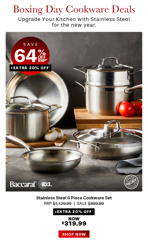 Baccarat iD3 Stainless Steel 6 Piece Cookware Set