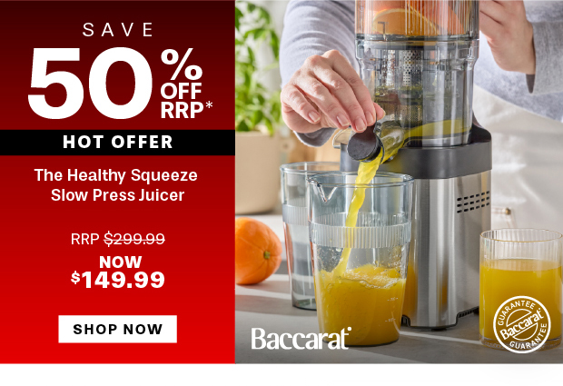 Baccarat The Healthy Squeeze Slow Press Juicer
