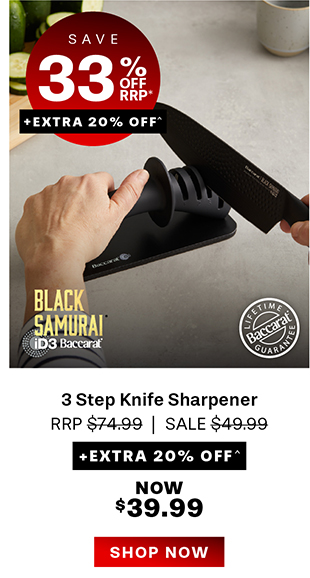 Baccarat iD3 BLACK SAMURAI 3 Step Knife Sharpener