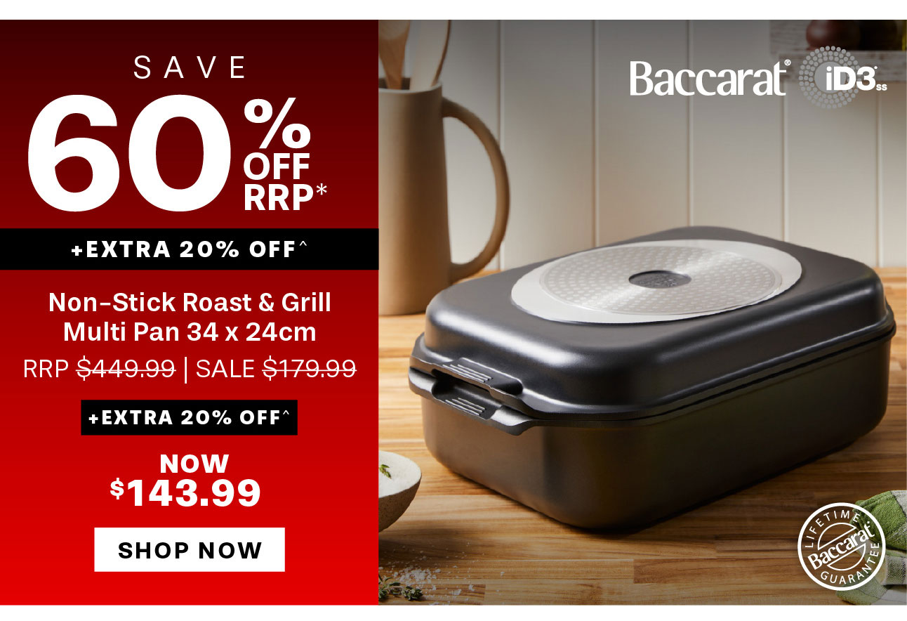 Baccarat iD3 Non-Stick Roast & Grill Multi Pan 34 x 24cm