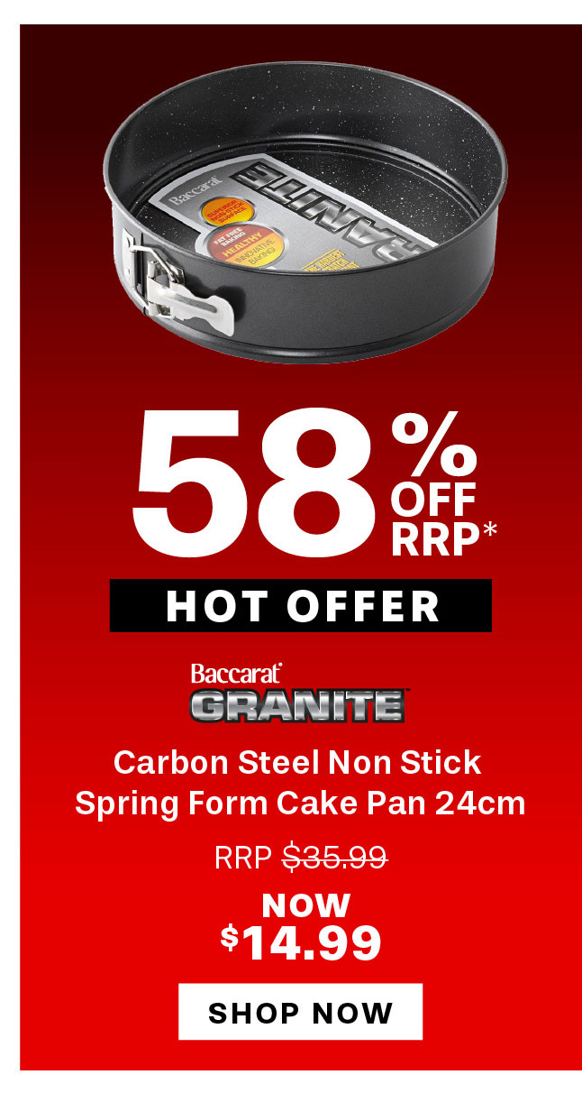 Baccarat Granite Carbon Steel Non Stick Spring Form Cake Pan 24cm