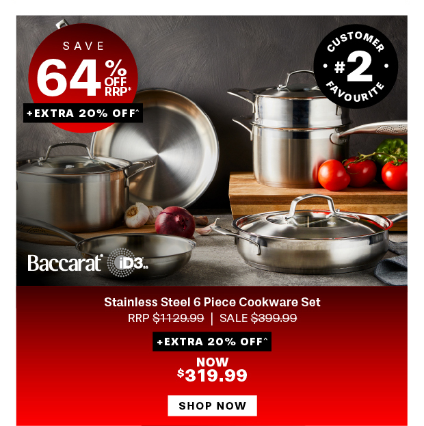 Baccarat iconiX 9 Piece Stainless Steel Cookware Set