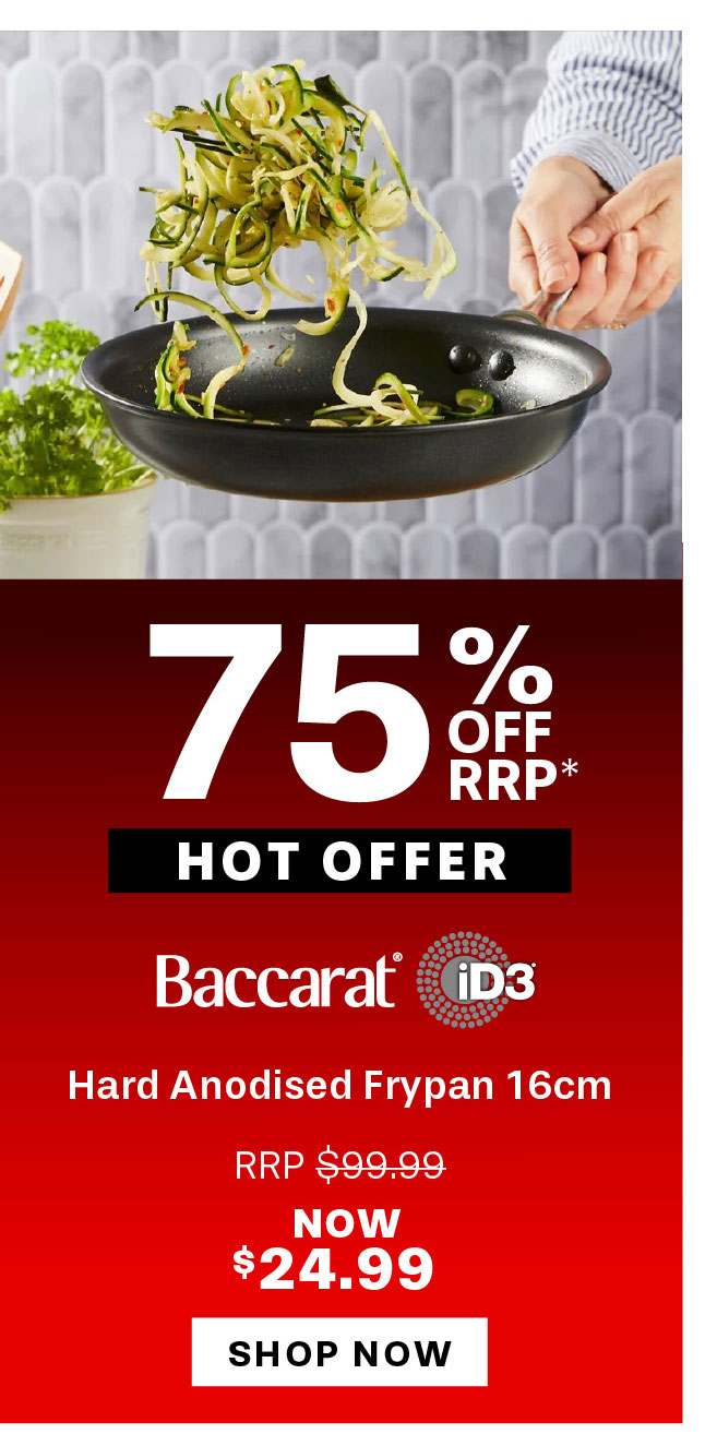 Baccarat iD3 Hard Anodised Frypan 16cm