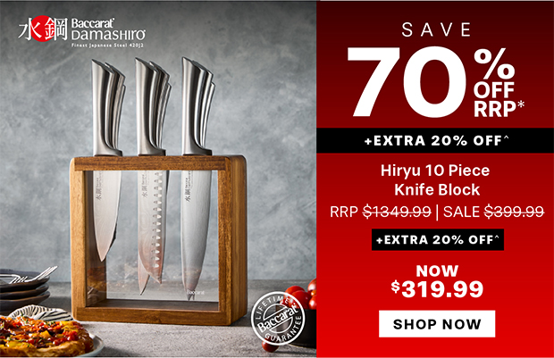 Baccarat Damashiro Hiryu 10 Piece Knife Block