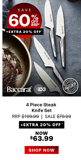 Baccarat iD3 4 Piece Steak Knife Set