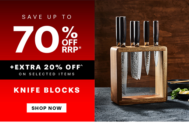 UP TO 70% OFF KNIFE BLOCKS