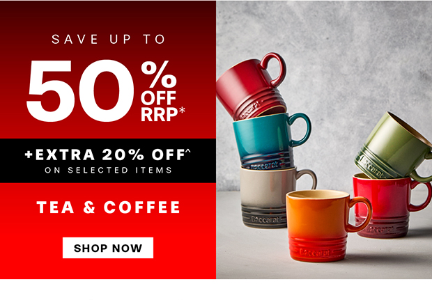 UP TO 50% OFF TEA & COFFEE