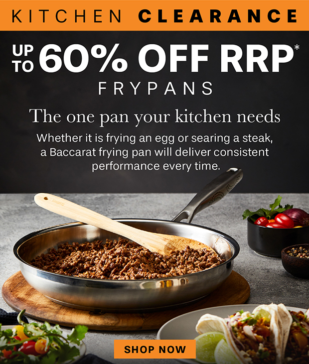 UP TO 60% OFF RRP* FRYPANS