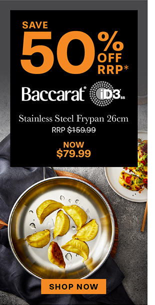 Baccarat iD3 Stainless Steel Frypan 26cm
