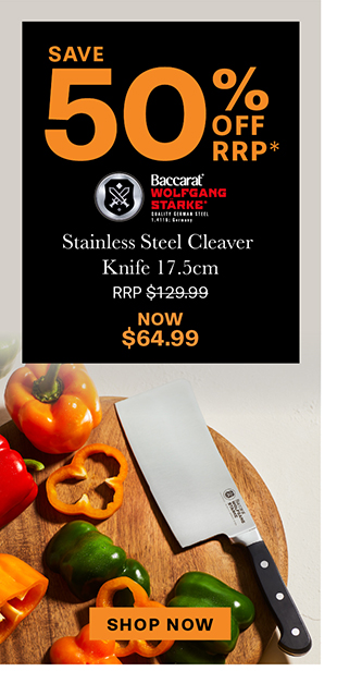 Baccarat WOLFGANG STARKE Stainless Steel Cleaver Knife 17.5cm