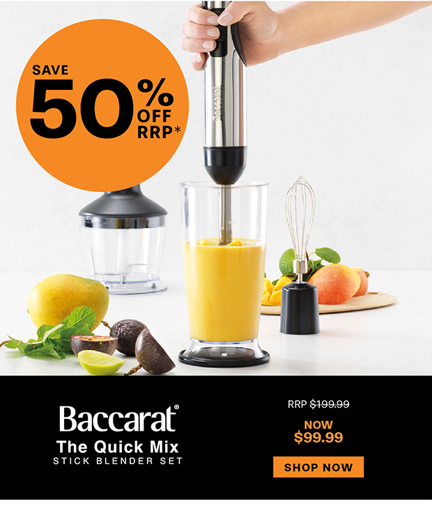 Baccarat The Quick Mix Stick Blender Set