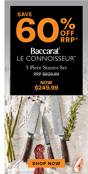 Baccarat Le Connoisseur 3 Piece Starter Set