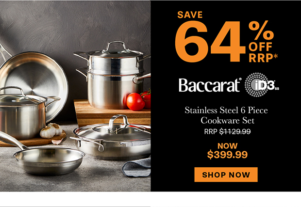 Baccarat iD3 Stainless Steel 6 Piece Cookware Set