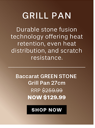 Baccarat GREEN STONE Grill Pan 27cm