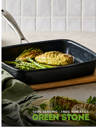 Baccarat GREEN STONE Grill Pan 27cm