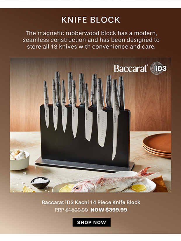 Baccarat iD3 Kachi 14 Piece Knife Block