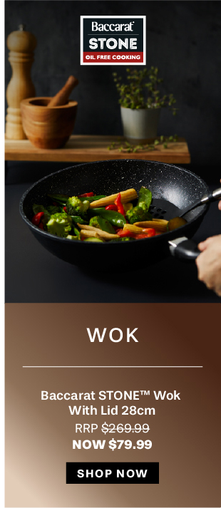 Baccarat STONE Wok With Lid 28cm