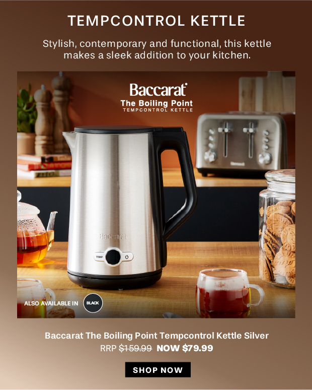 Baccarat The Boiling Point Tempcontrol Kettle Silver