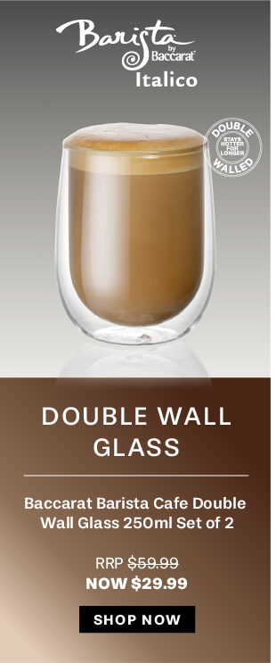 Baccarat Barista Cafe Double Wall Glass 250ml Set of 2