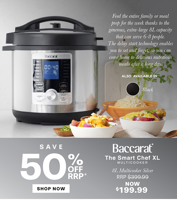 Baccarat The Smart Chef Multicooker 8L Silver