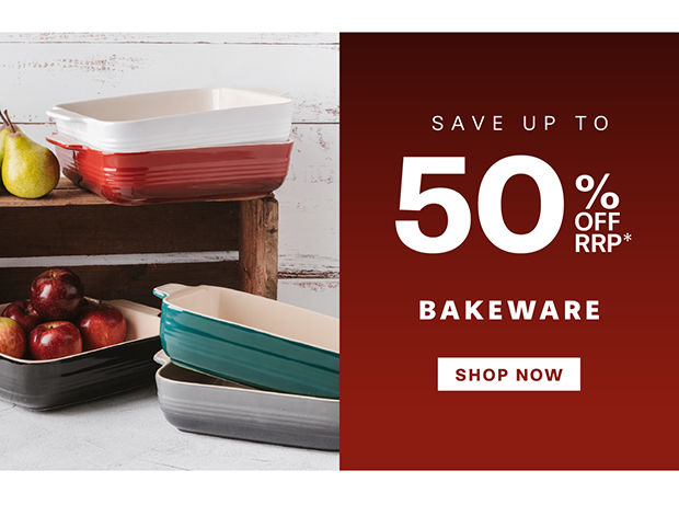 SAVE UP TO 50% OFF - BAKEWARE