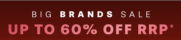 SAVE UP TO 60% OFF - BIG BRANDS SALE
