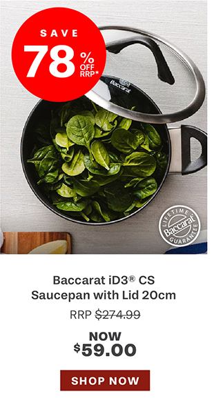 Baccarat iD3 CS Hard Anodised Saucepan with Lid & Bakelite Handle 20cm