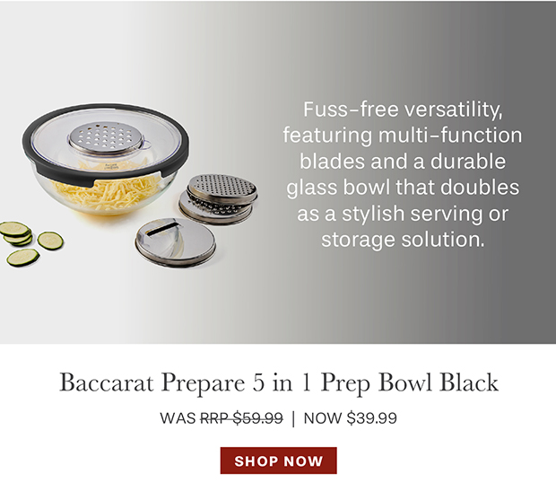 Baccarat Prepare 5 in1 Prep Bowl Black