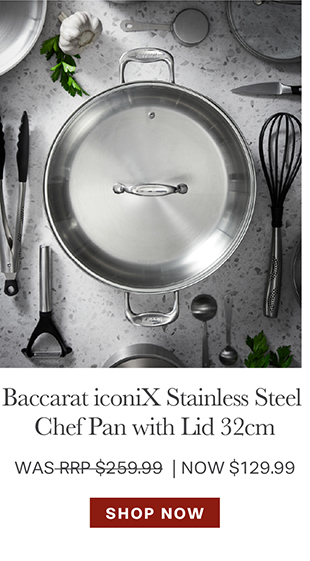 Baccarat iconiX Stainless Steel Chef Pan with Lid 32cm