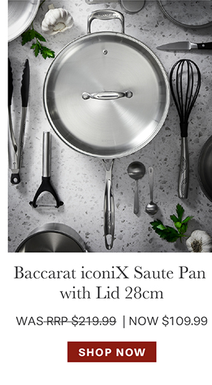 Baccarat iconiX Saute Pan with Lid 28cm