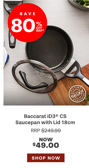 Baccarat iD3 CS Hard Anodised Saucepan with Lid & Bakelite Handle 18cm