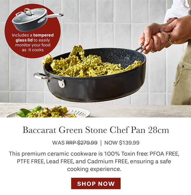 Baccarat GREEN STONE Chef Pan 28cm