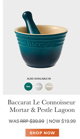 Baccarat Le Connoisseur Mortar & Pestle Lagoon