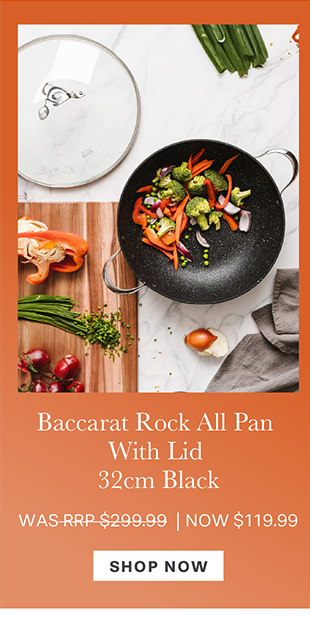 Baccarat Rock All Pan With Lid 32cm Black