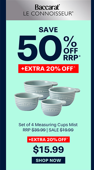 Baccarat Le Connoisseur Set of 4 Measuring Cups Mist