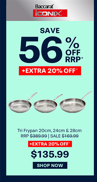 Baccarat iconiX Tri Frypan 20cm, 24cm & 28cm