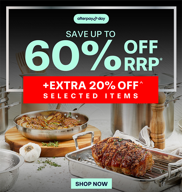 UP TO 60% OFF RRP* + EXTRA 20% OFF SELECTED ITEMS