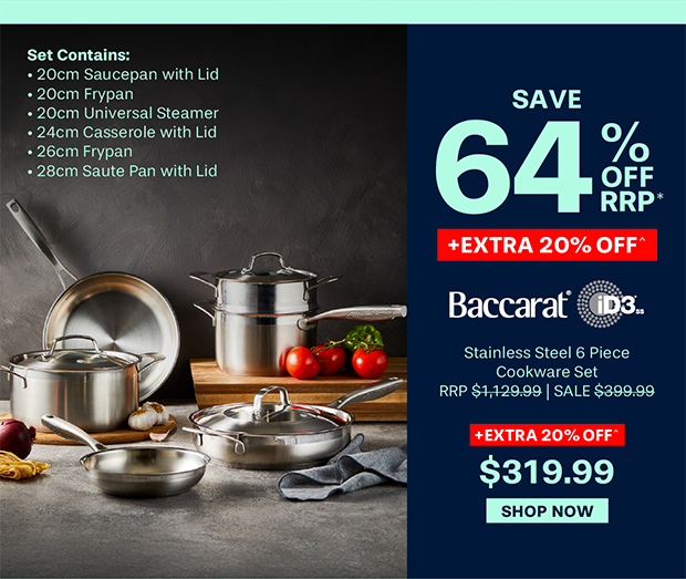 Baccarat iD3 Stainless Steel 6 Piece Cookware Set