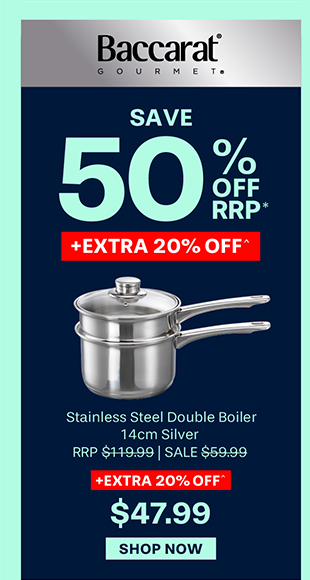 Baccarat Gourmet Stainless Steel Double Boiler 14cm Silver