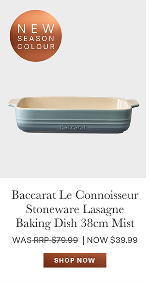 Baccarat Le Connoisseur Stoneware Lasagne Baking Dish 38cm Mist