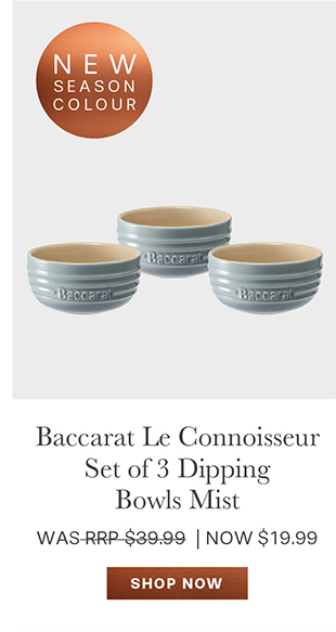 Baccarat Le Connoisseur Set of 3 Dipping Bowls Mist
