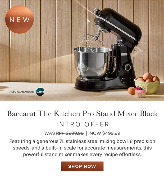 Baccarat The Kitchen Pro Stand Mixer Black