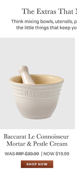 Baccarat Le Connoisseur Mortar & Pestle Cream