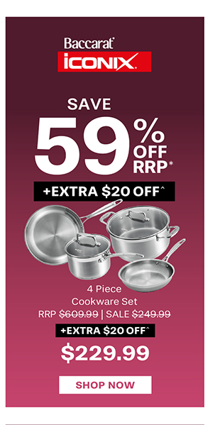 Baccarat IconiX 4 Piece Cookware Set