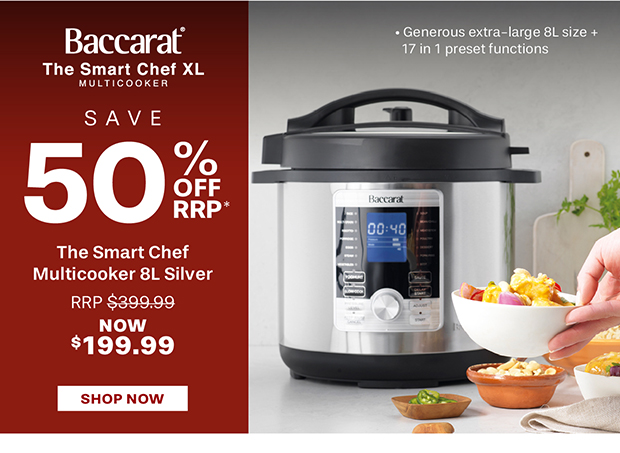 Baccarat The Smart Chef Multicooker 8L Silver