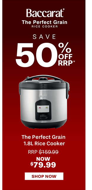 Baccarat The Perfect Grain 1.8L Rice Cooker