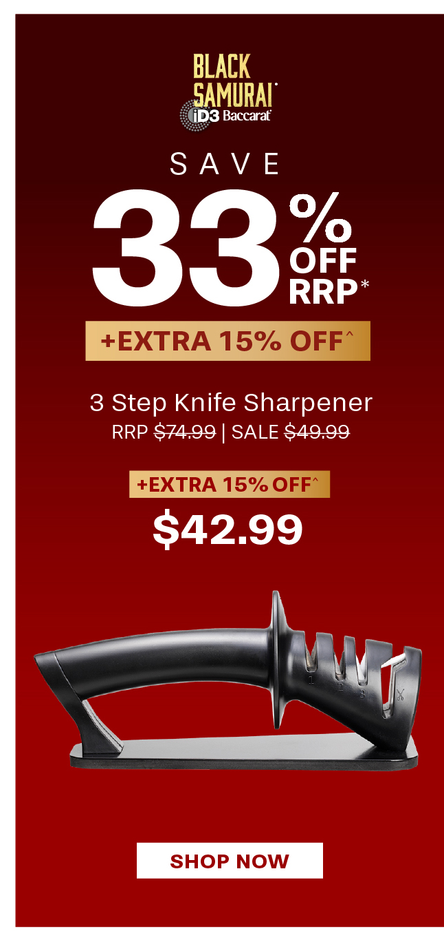 Baccarat iD3 BLACK SAMURAI 3 Step Knife Sharpener