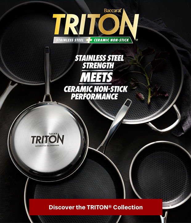 STAINLESS STEEL STRENGTH MEETS CERAMIC NON-STICK PERFORMANCE